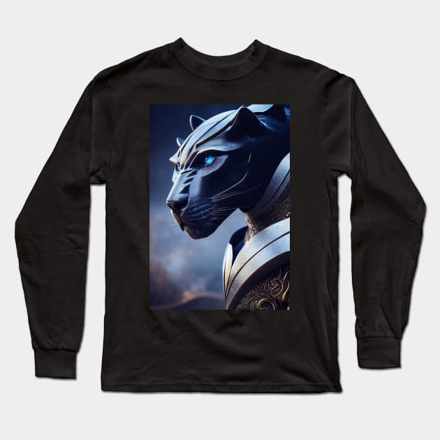 majestic panther Long Sleeve T-Shirt by ai1art